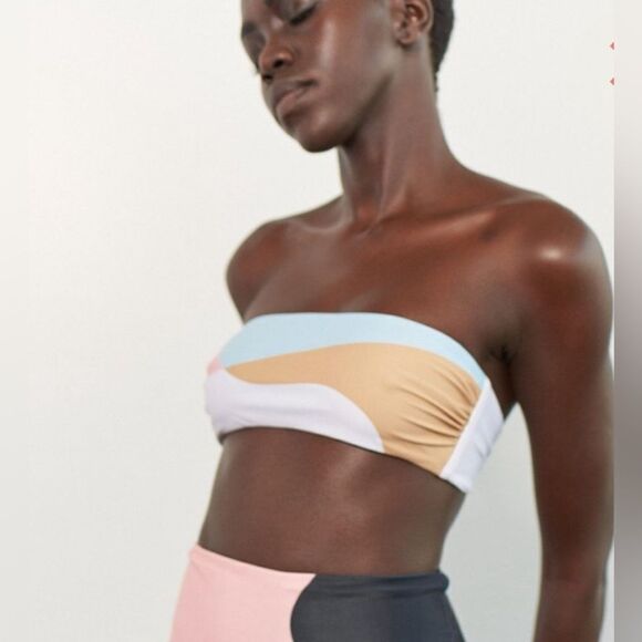 ABIGAIL peach multi bikini top MARA HOFFMAN ✨✨✨ - Picture 2 of 7